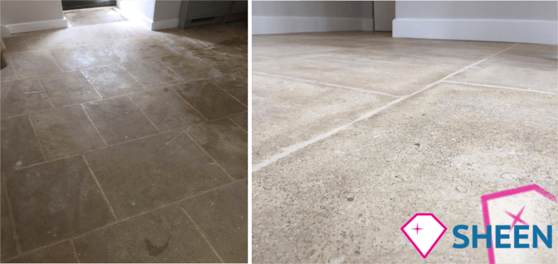 Limestone floor restoration