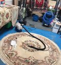 Rug cleaning in the workshop
