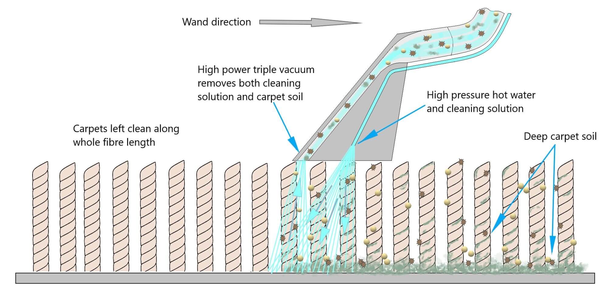 Hot water extraction aka steam cleaning