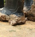 Muddy wellies