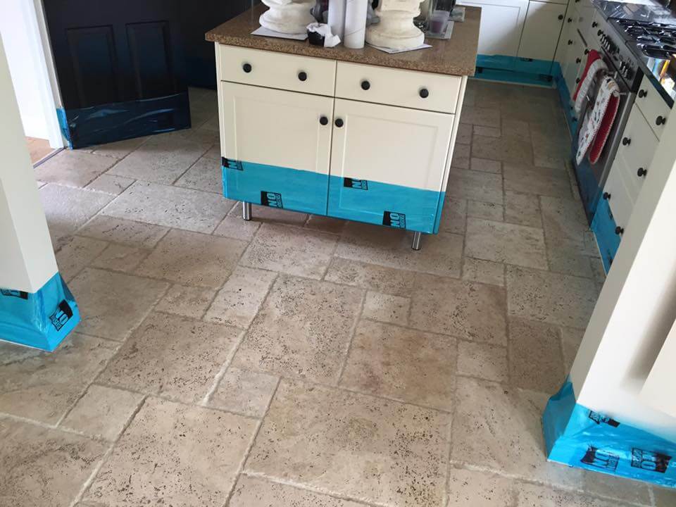 Travertine Floor Cleaning, Restoration & Polishing Gloucestershire