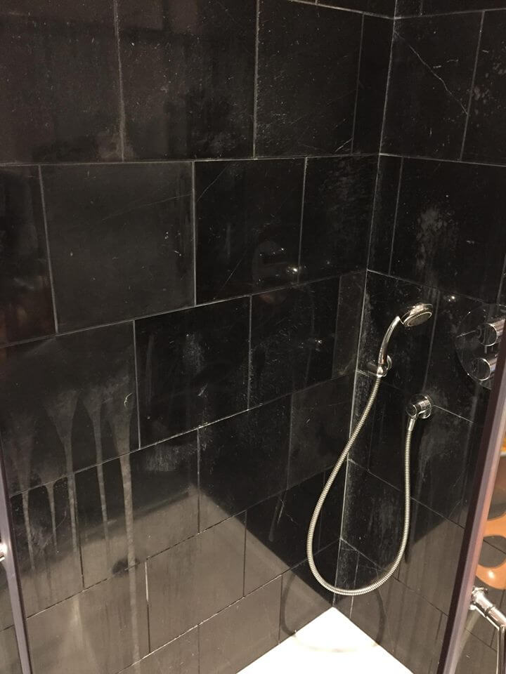 Etched stone wall tiles
